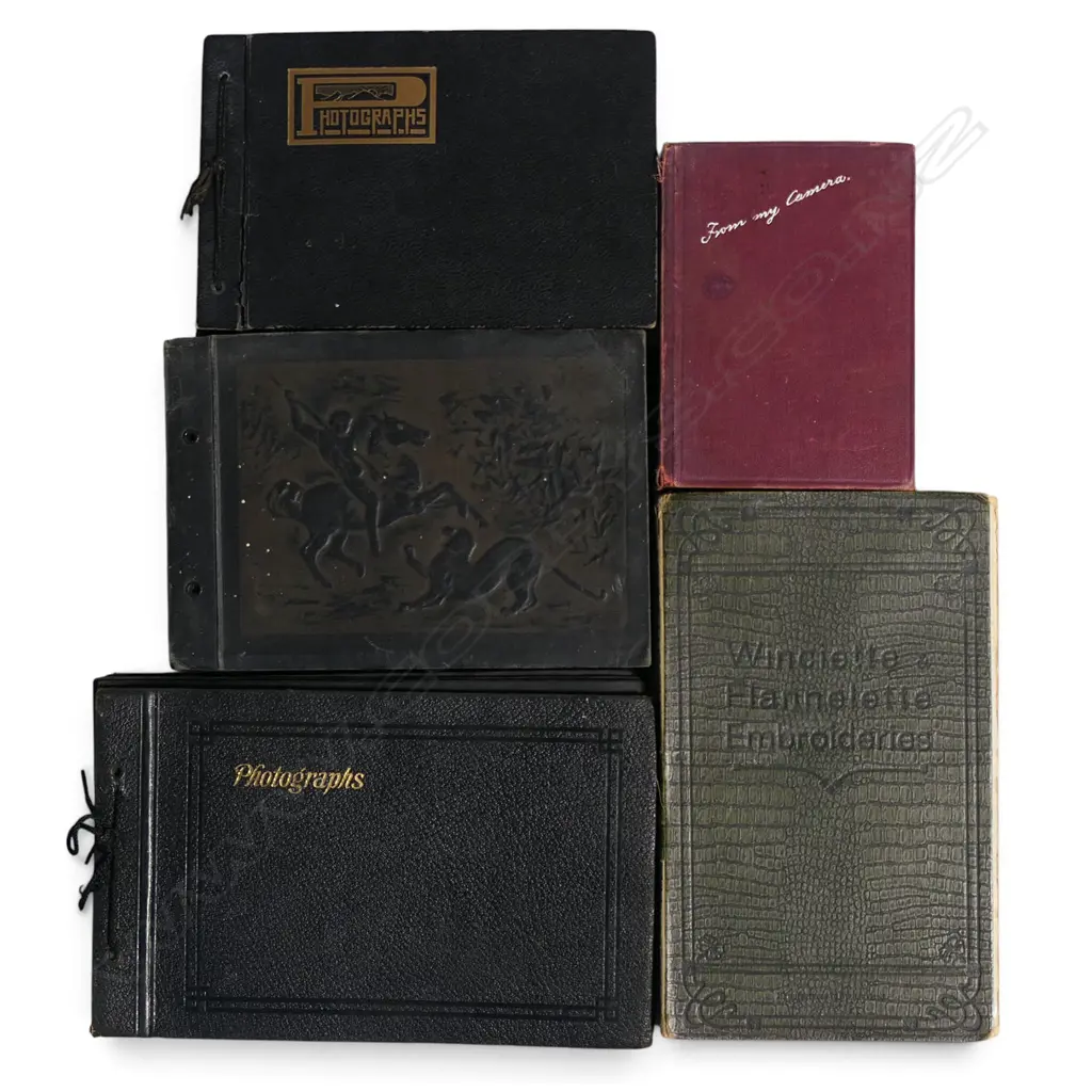 5 VINTAGE PERSONAL PHOTO ALBUMS: Family members + homes + school + 'Hicks Stewart Island' 1930's + Ausie & NZ cycling... Image 1++
